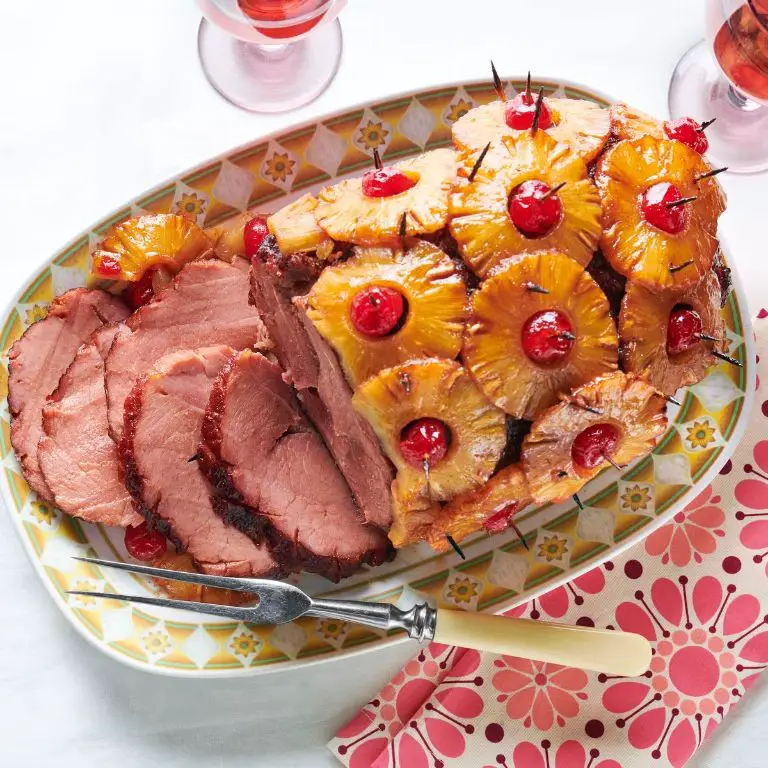 Pineapple and Cherry Studded Ham