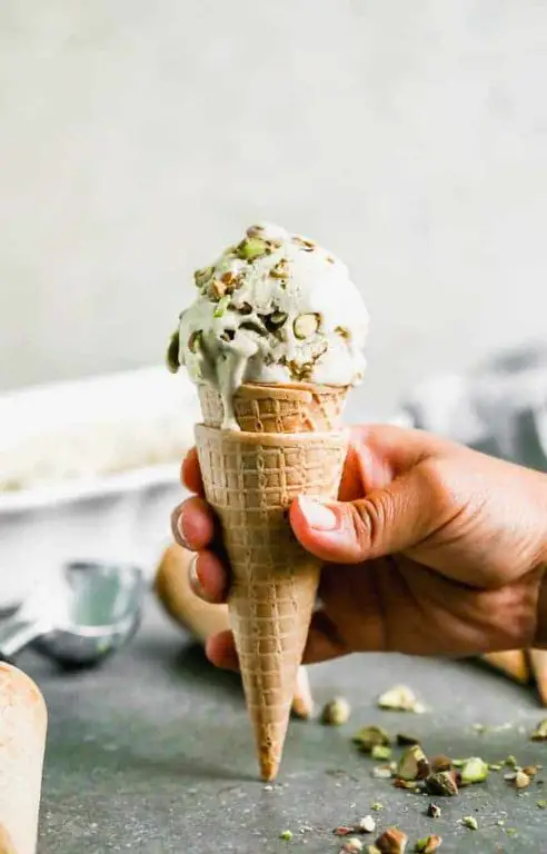 Pistachio Almond Soft Serve