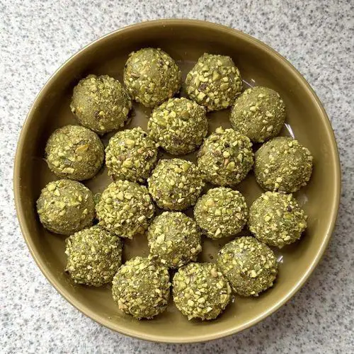 Pistachio Brigadeiro with Crushed Nuts
