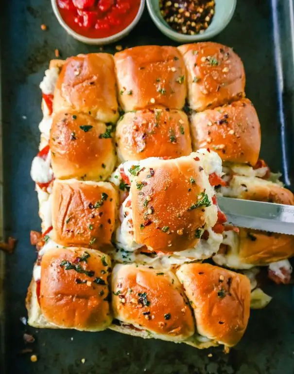 Pizza Hawaiian Roll Sliders