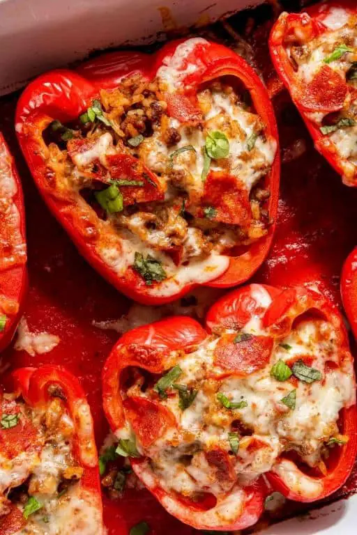 Pizza Stuffed Bell Peppers