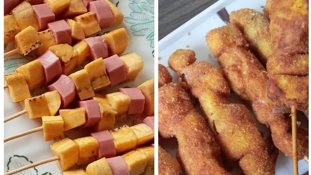 Plantain and Chorizo Skewers