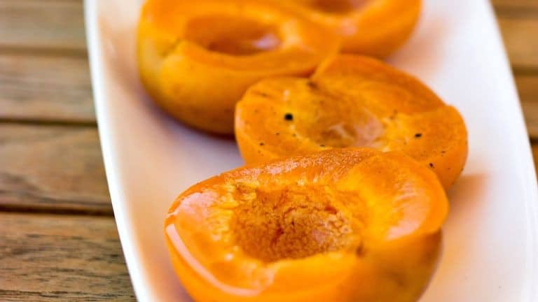 Poached Apricots with Vanilla and Honey