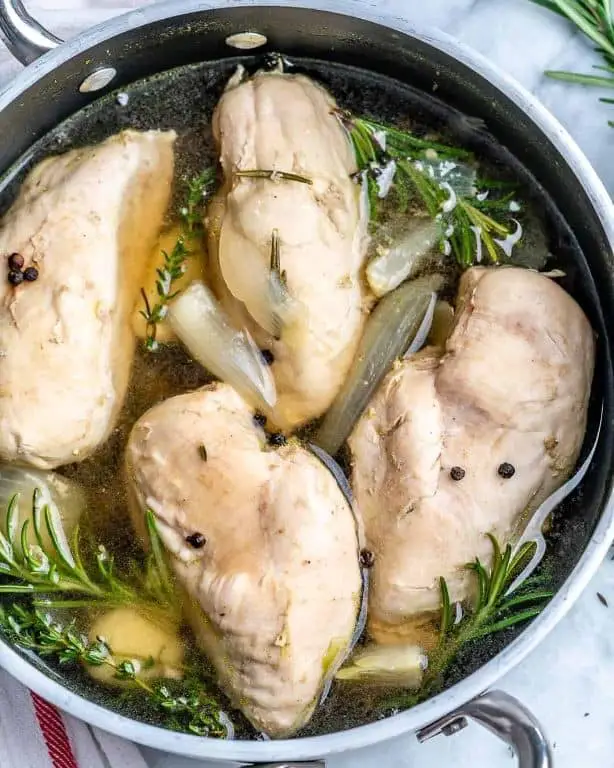 Poached Chicken Breast with Herb Broth