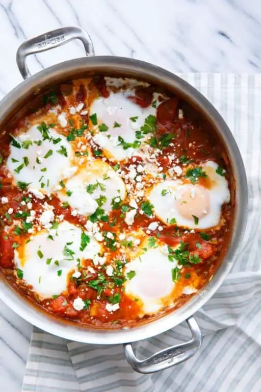 Poached Eggs in Spicy Tomato Sauce