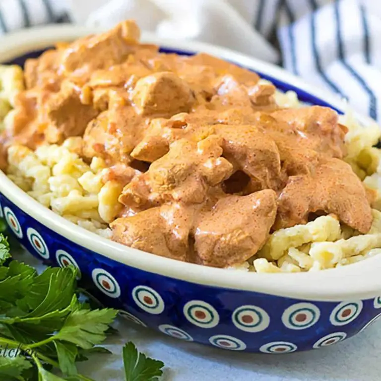 Polish Chicken Paprikash with Sour Cream