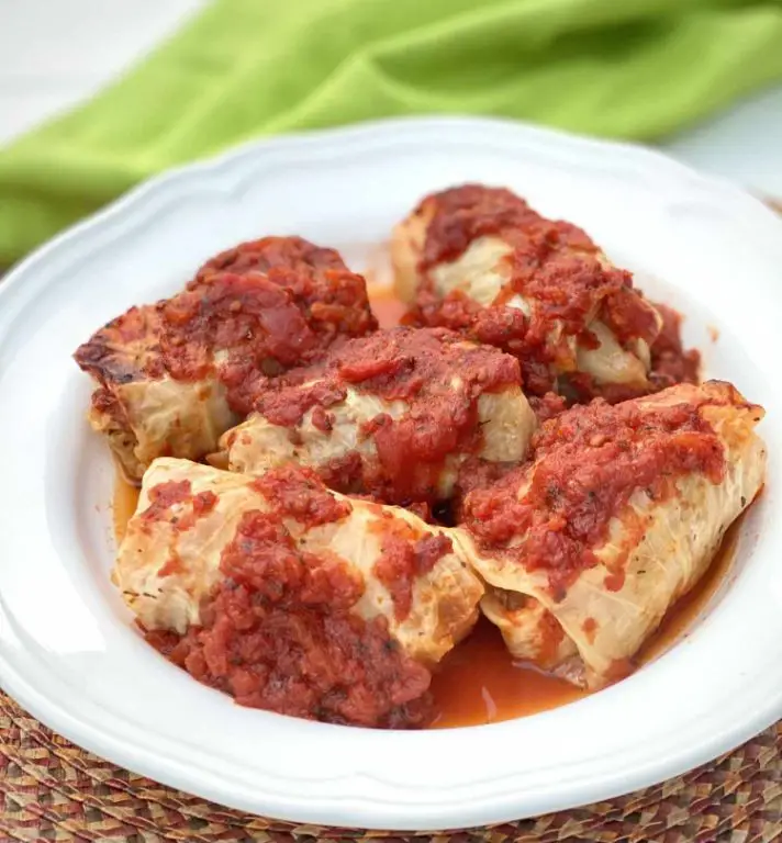 Polish Chicken Stuffed Cabbage Rolls