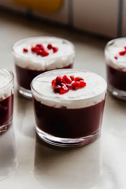 Pomegranate Gelatin Cups