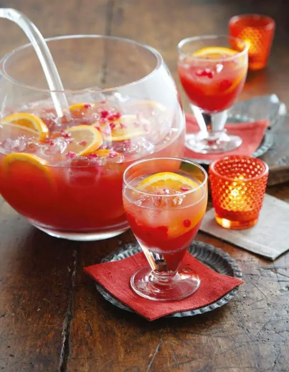 Pomegranate Orange Sparkler