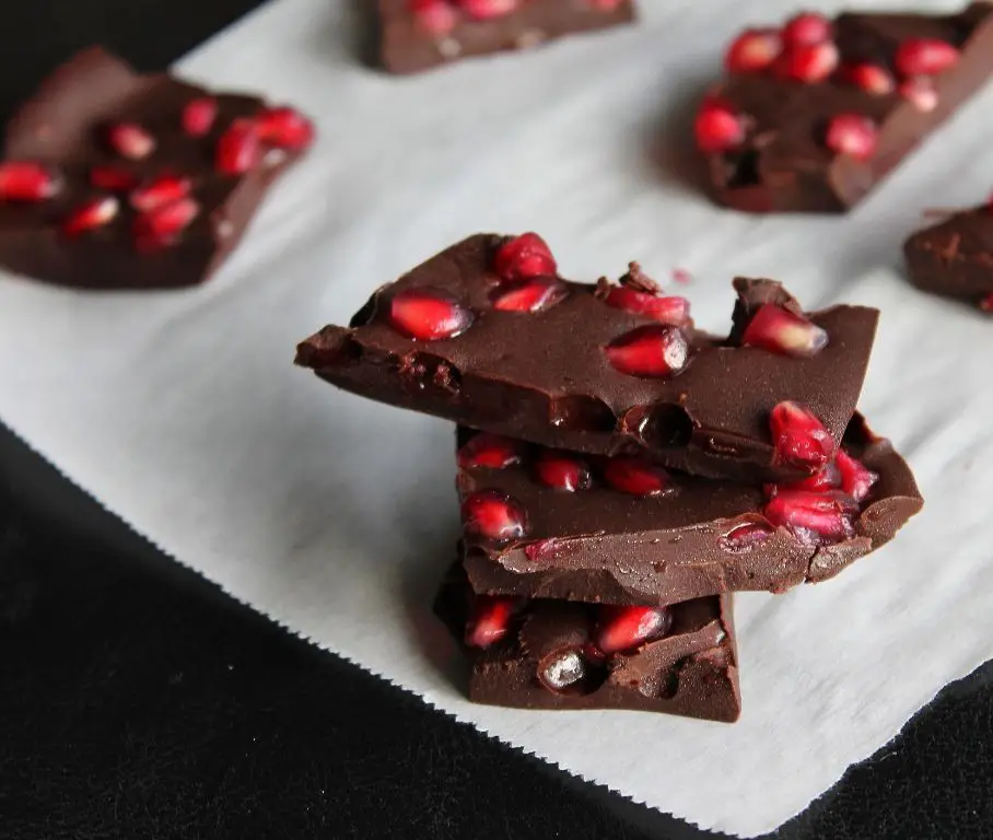 Pomegranate and Dark Chocolate Bark