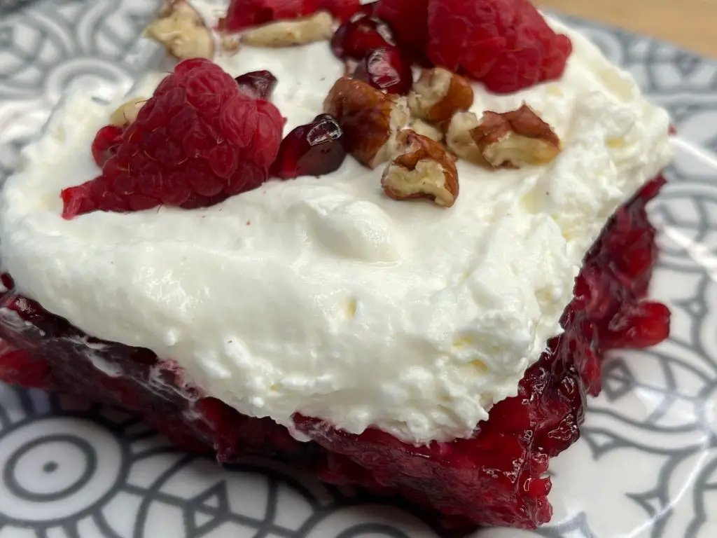 Pomegranate and Philadelphia Cream Cheese Jello