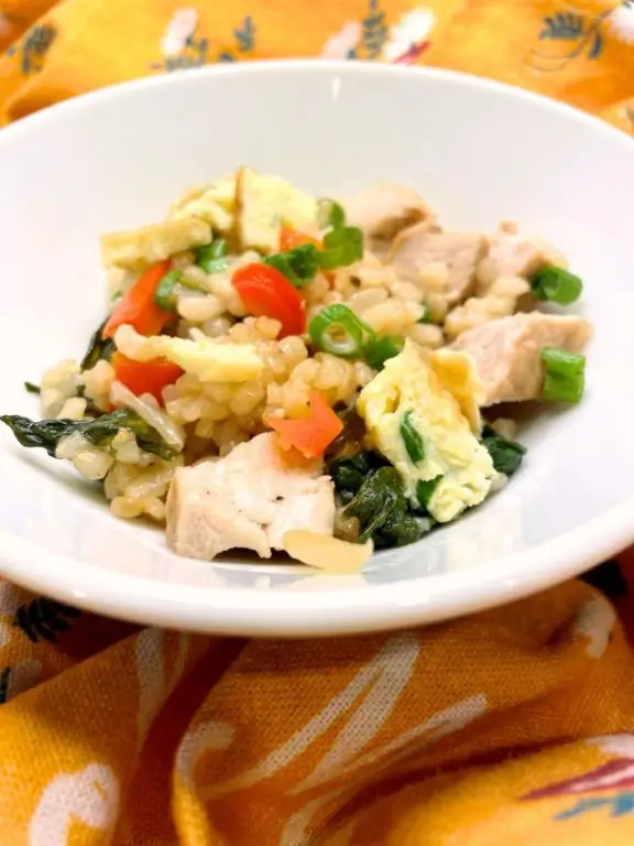 Pork Adobo Fried Rice with Scrambled Eggs