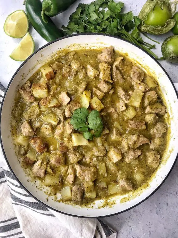 Pork Chile Verde with Potatoes