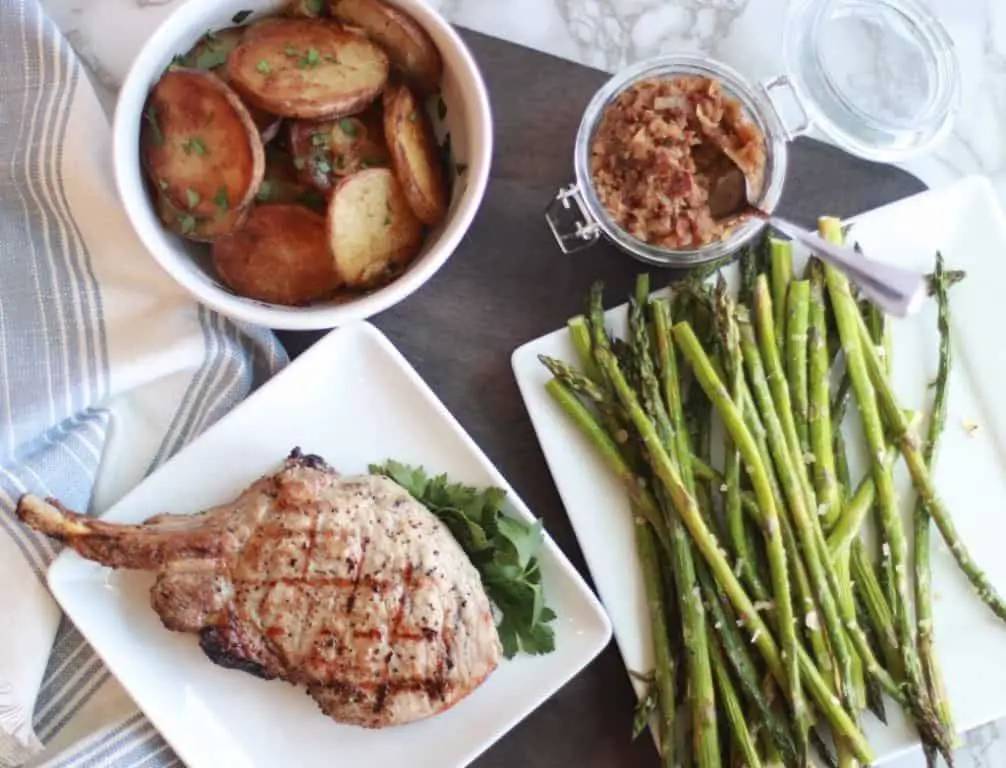 Pork Chops with Apple and Bacon Jam
