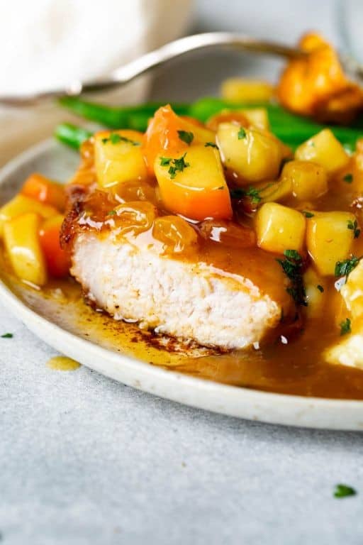 Pork Chops with Apple and Ginger Chutney