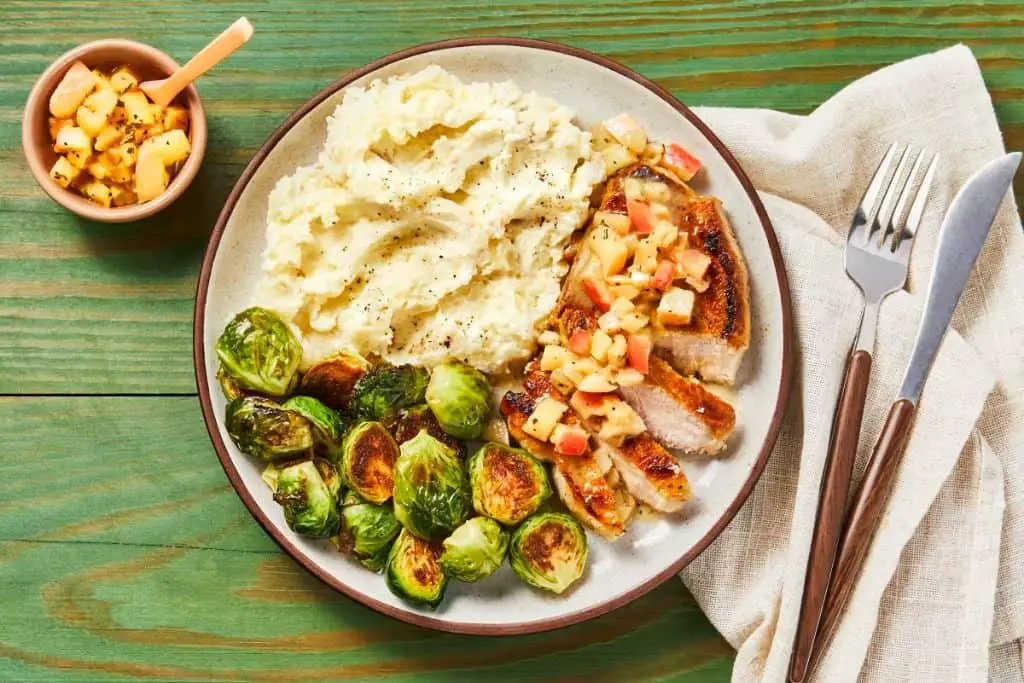 Pork Chops with Apple and Rosemary Gravy