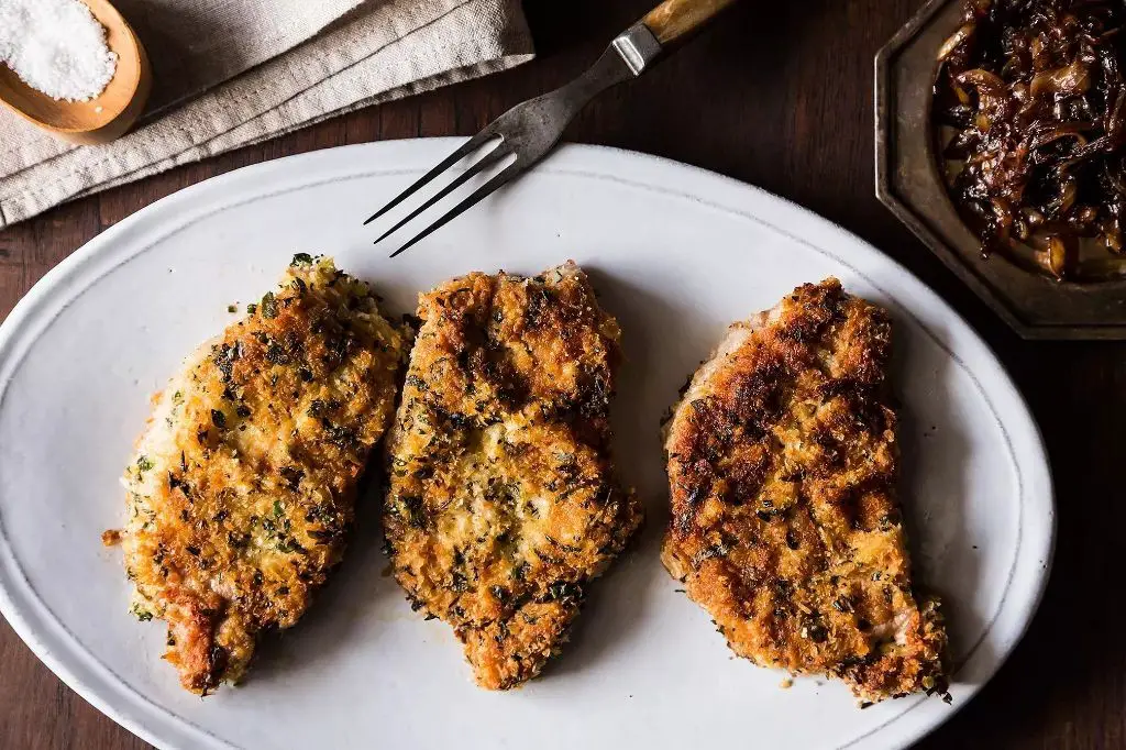 Pork Chops with Herb Crust