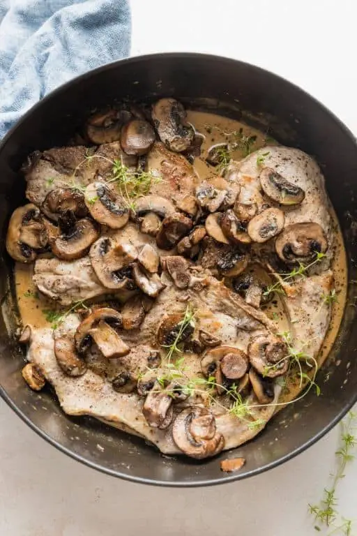 Pork Chops with Mushroom and Balsamic Glaze