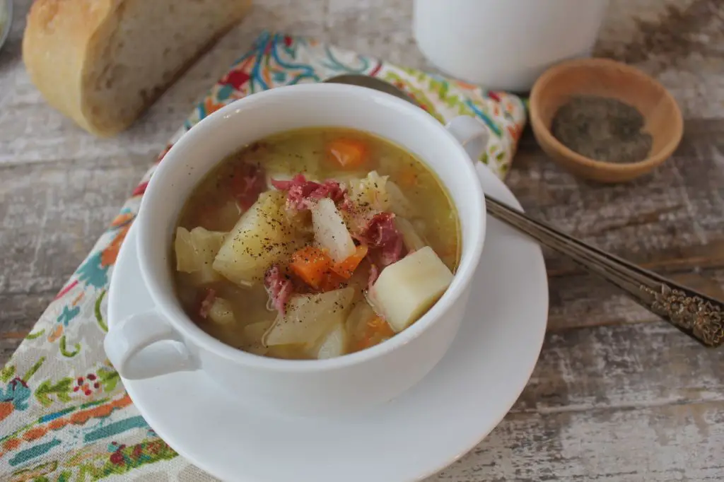 Pork Hock Stew with Cabbage and Potatoes
