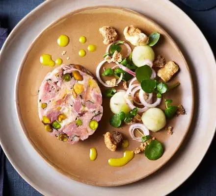 Pork Hock Terrine with Pistachios and Herbs
