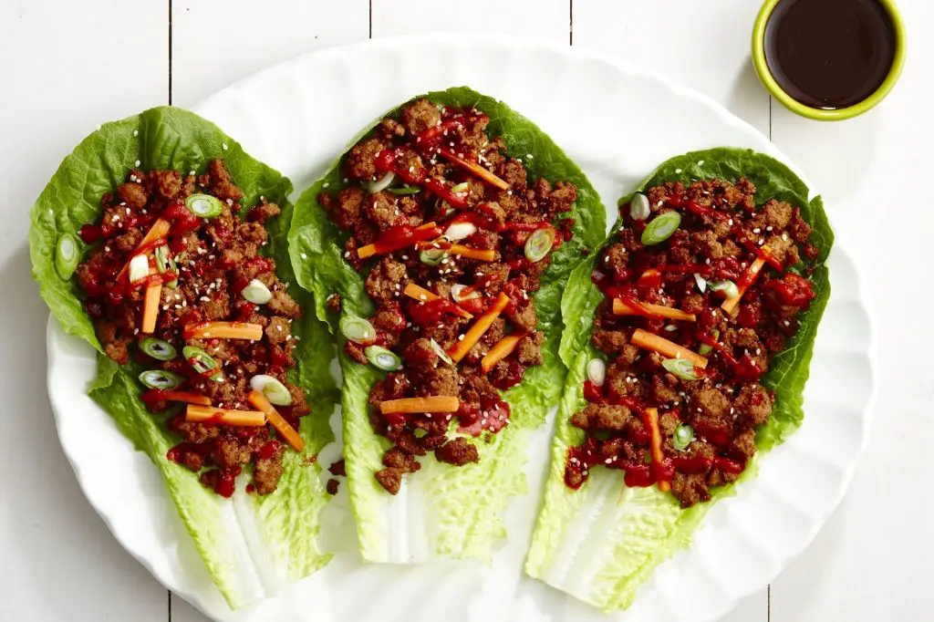 Pork Lettuce Wraps with Hoisin Sauce