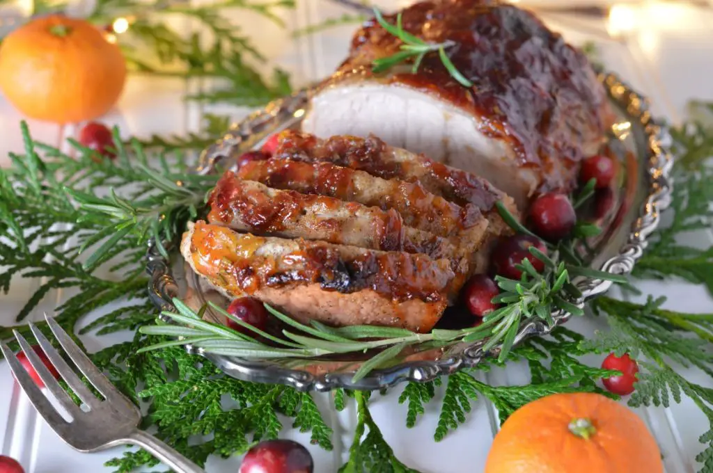 Pork Loin with Cranberry Orange Glaze