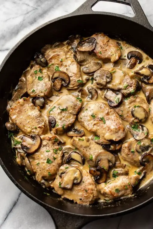 Pork Loin with Creamy Mushroom Sauce