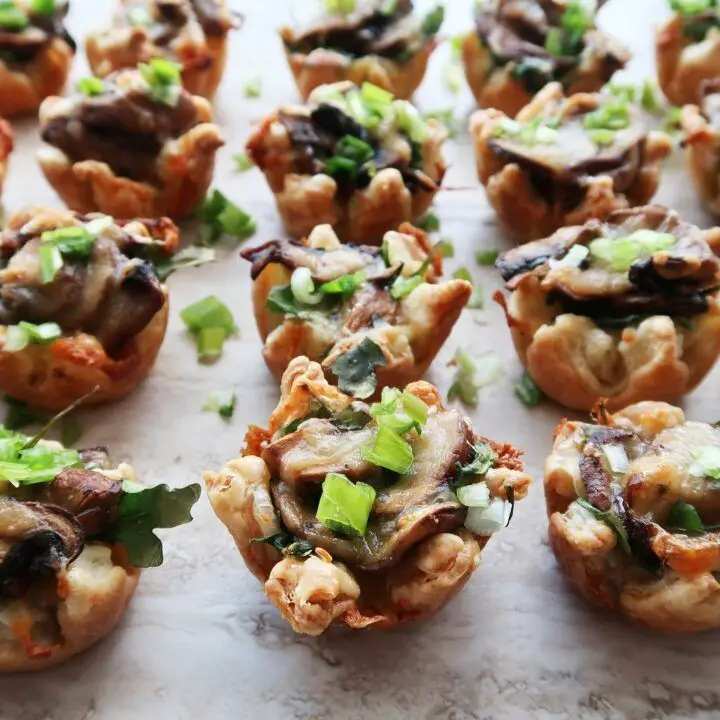 Portobello Mushroom and Arugula Tartlets