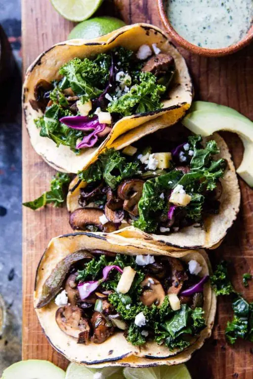 Portobello Mushroom and Poblano Burritos