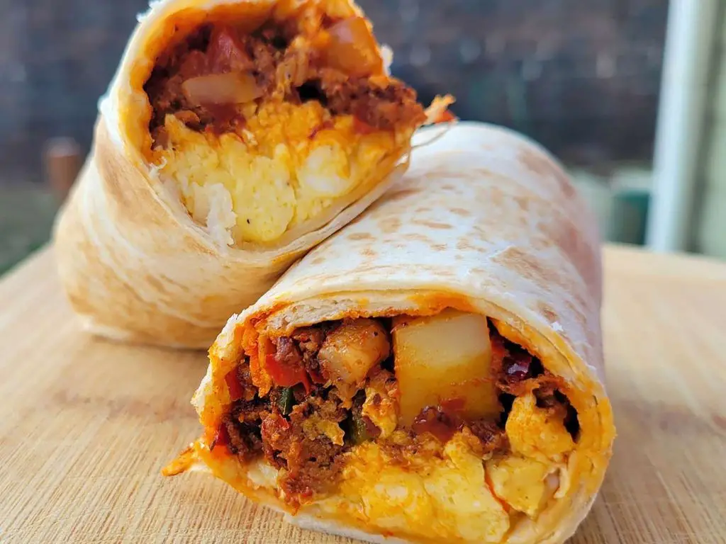Potato and Chorizo Breakfast Burritos