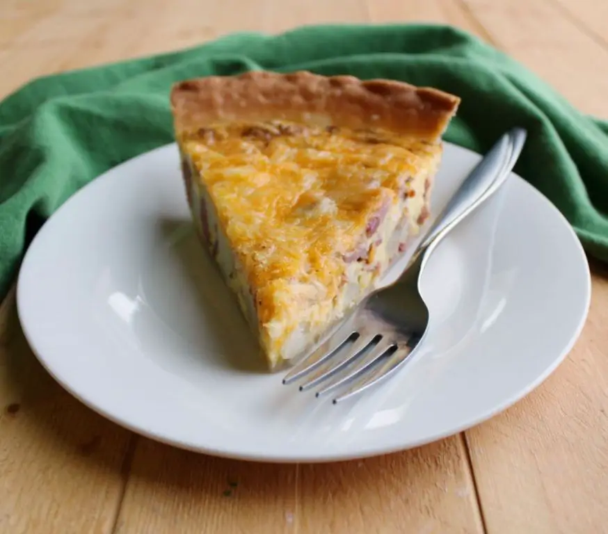 Potato and Ham Quiche