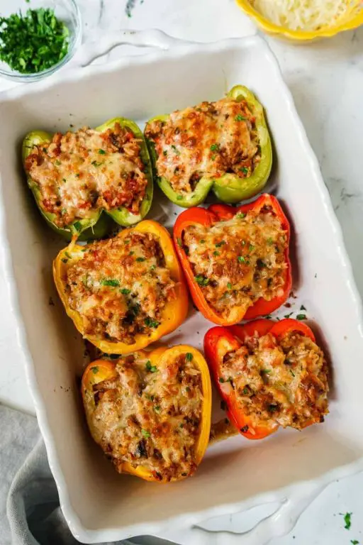 Potato and Sausage Stuffed Peppers