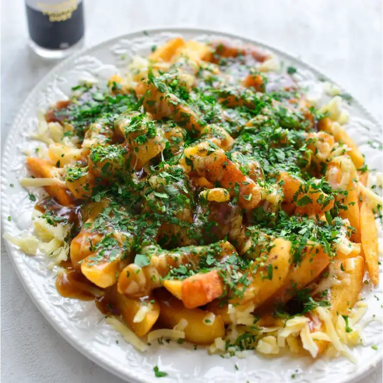 Poutine with Truffle Oil and Parmesan