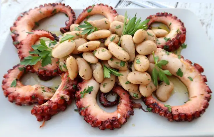 Pre Cooked Octopus and White Bean Salad