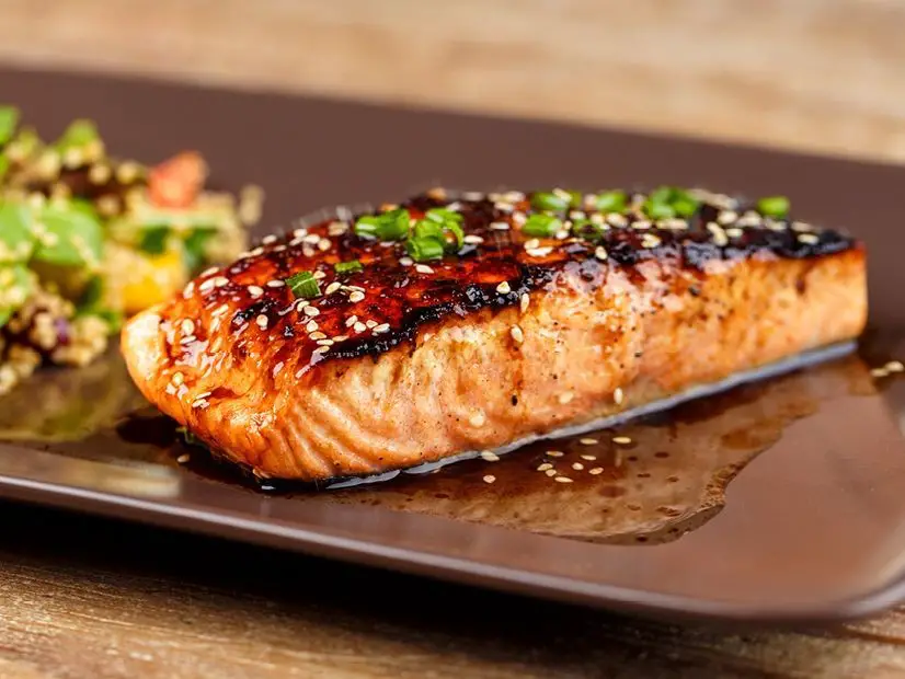 Prickly Pear Fruit Glazed Salmon