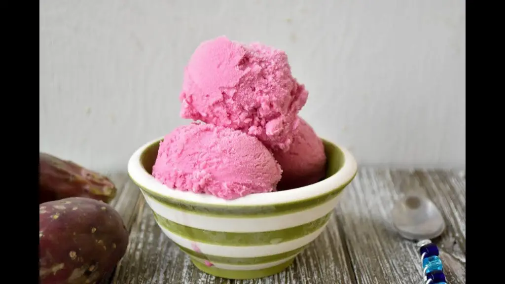 Prickly Pear Fruit Ice Cream