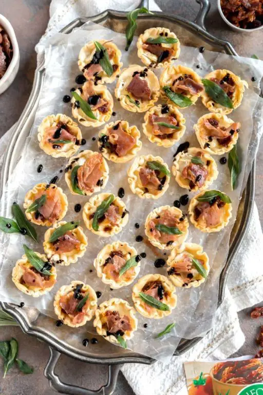 Prosciutto and Brie Phyllo Cups