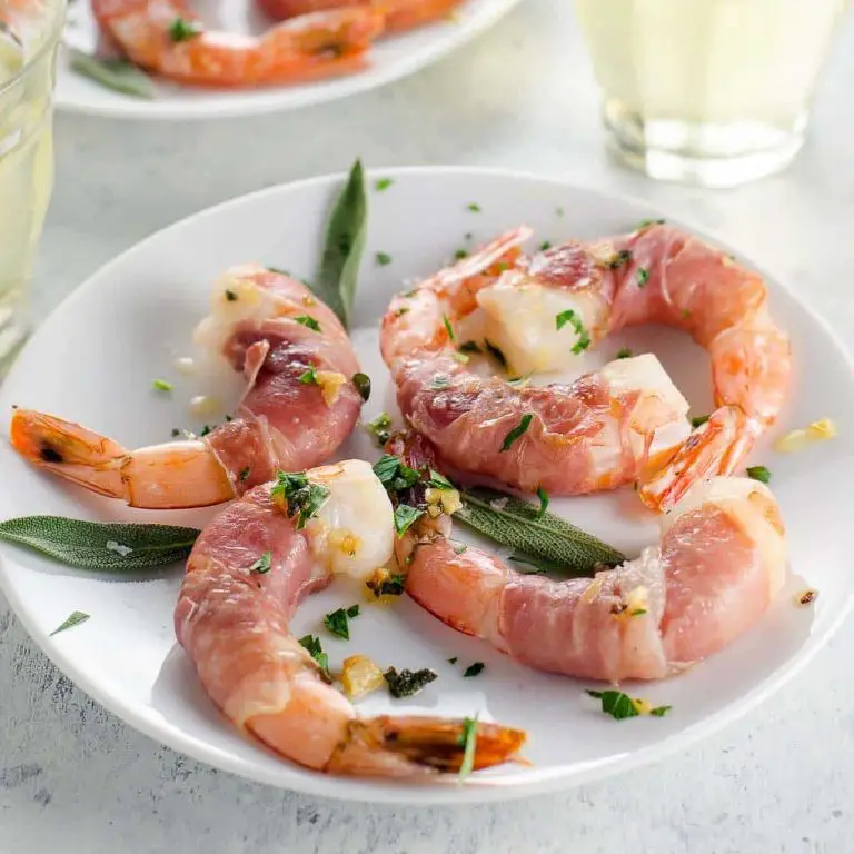 Prosciutto-Wrapped Shrimp with Garlic Butter
