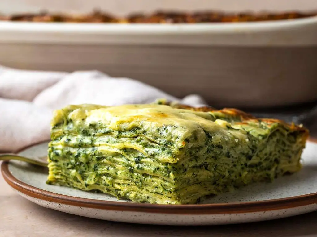Provolone Cheese and Spinach Lasagna