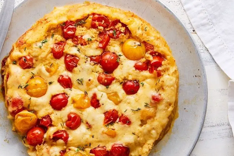 Provolone Cheese and Tomato Tart