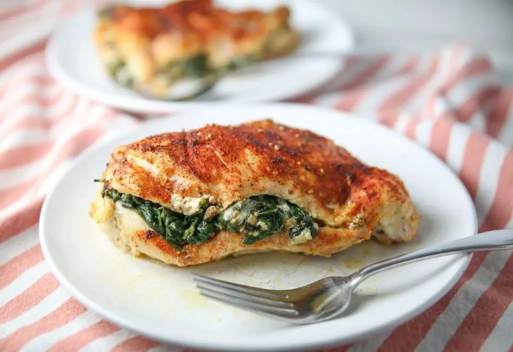 Provolone and Spinach Stuffed Chicken