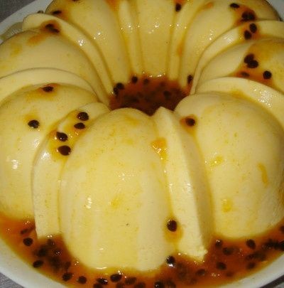 Pudim de Maracujá Passion Fruit Pudding