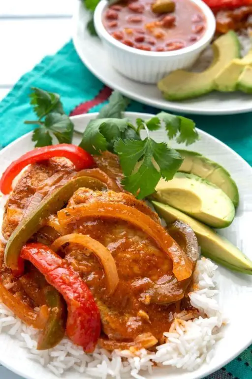 Puerto Rican Pork Chops with Avocado Crema