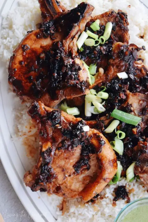 Puerto Rican Pork Chops with Coconut Rice