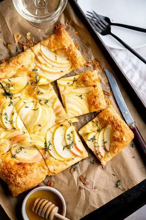 Puff Pastry Apple and Cheddar Tartlets