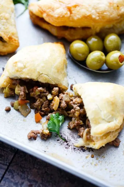 Puff Pastry Empanadas with Beef and Olives