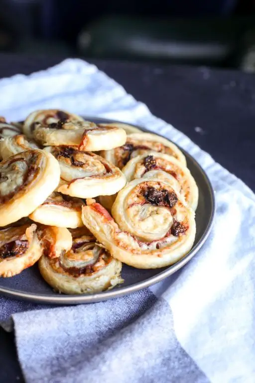 Puff Pastry Prosciutto and Fig Rolls