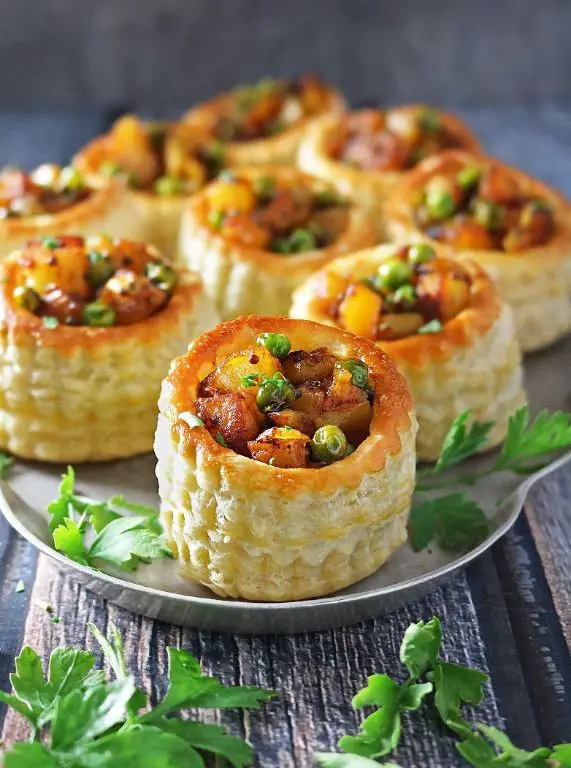 Puff Pastry Samosas with Spiced Potatoes