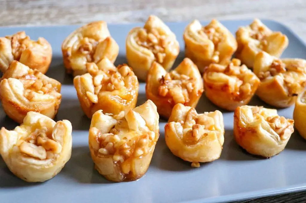 Puff Pastry Wrapped Brie with Honey and Walnuts