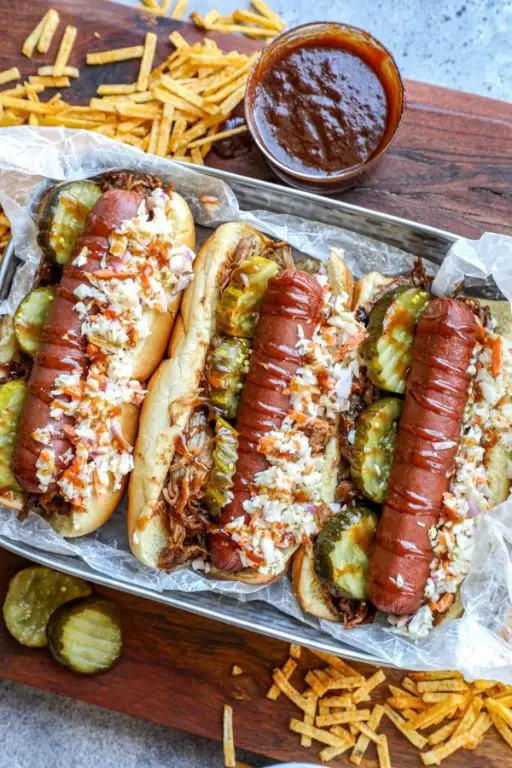 Pulled Pork Hot Dog Chili